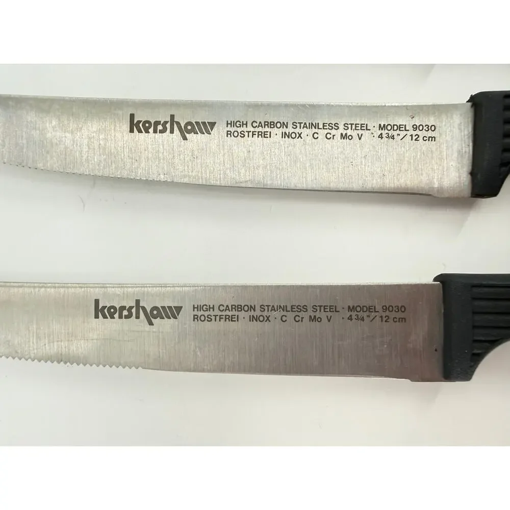 Kershaw Model 9030 Steak Knives Set of 6 Japan High Carbon Stainless Serrated